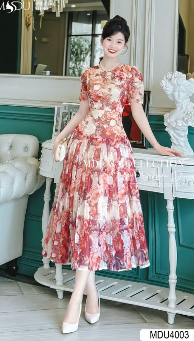 FLEUR D’ÉLÉGANCE – FLORAL GRACE IN SOFT PINK | MDU4003