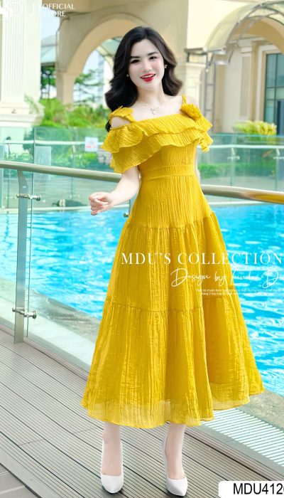 FLEUR D'OR – RUFFLED ELEGANCE IN YELLOW | MDU4126