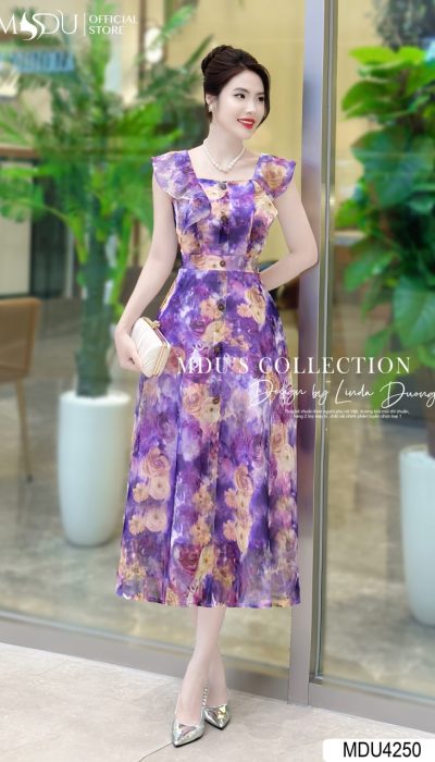 FLEUR PURPLE – ELEGANT FLORAL GLORY | MDU4250