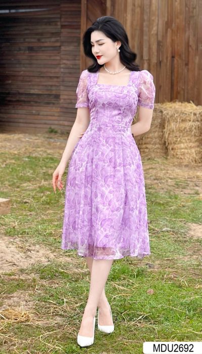 FLEUR D'OMBRE – FLORAL ELEGANCE IN PURPLE | MDU2692