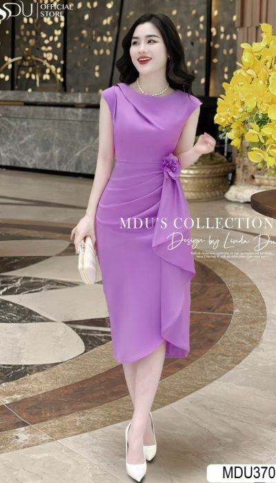 LAVENDER BLOSSOM – DRAPED ELEGANCE | MDU3703