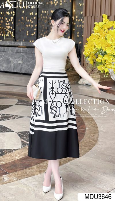 MONOCHROME ART – STRUCTURED ELEGANCE IN GRAPHIC BALANCE | MDU3646