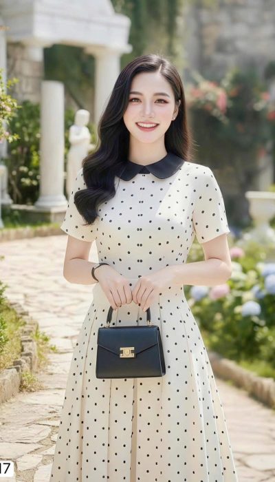 ✨ DOLCE VIVA – POLKA DOT PETER PAN DRESS | DS6917