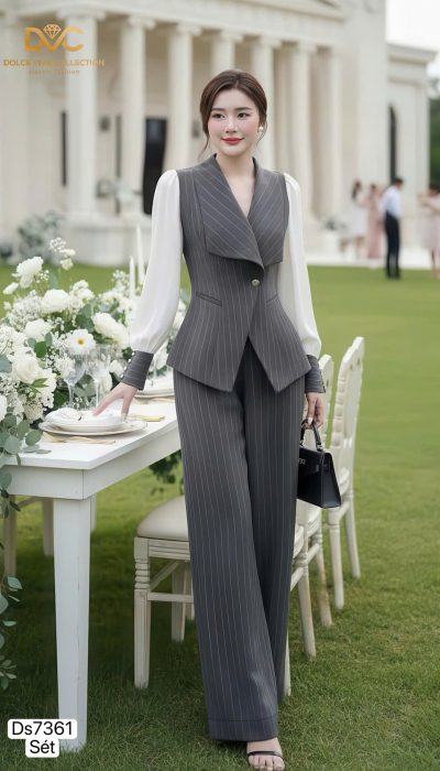 POWER GRACE SUIT | Modern Elegant Tailored Set | DS7361 ✨