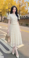 The Ethereal Cream White Classic Gown - S5006