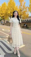 The Ethereal Cream White Classic Gown - S5006