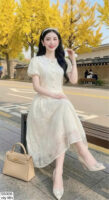 The Ethereal Cream White Classic Gown - S5006