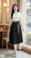The Monochrome Parisian Chic Ensemble - DS8222