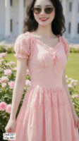 Product Name The Ethereal Embroidered Cotton Eyelet Symphony Gown - DS8287