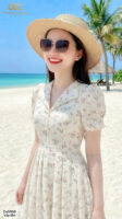 The Vintage Floral Embroidered Boil Dress - DS5998