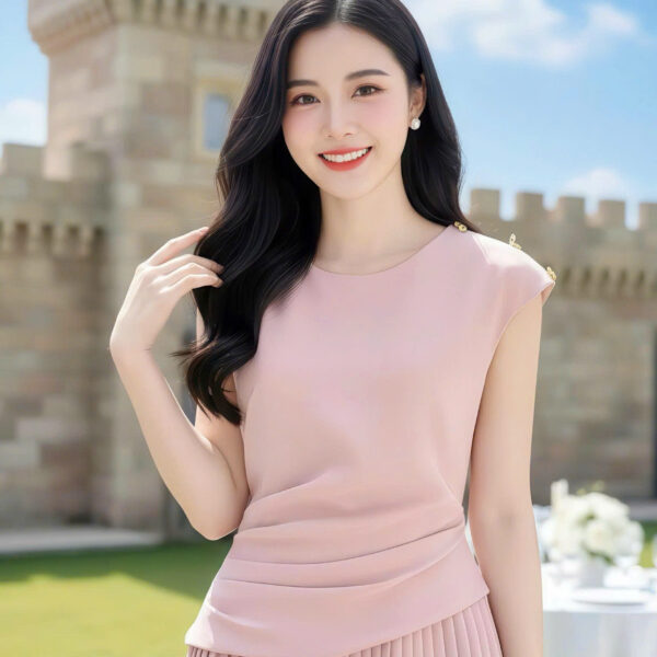 The Rose Petal Serenade Vintage Gown - DS6329
