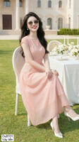 The Ethereal Rose Silk Enchantment Gown - DS8101